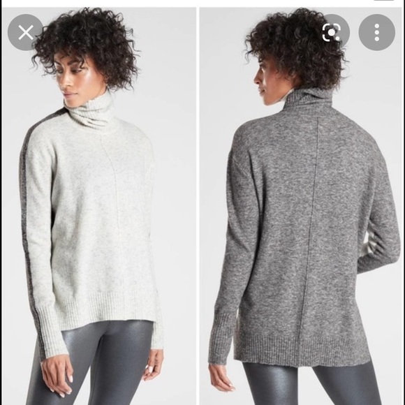 ☀️ Athleta Transit Color-block MerinoTurtleneck Sweater. - Picture 15 of 15